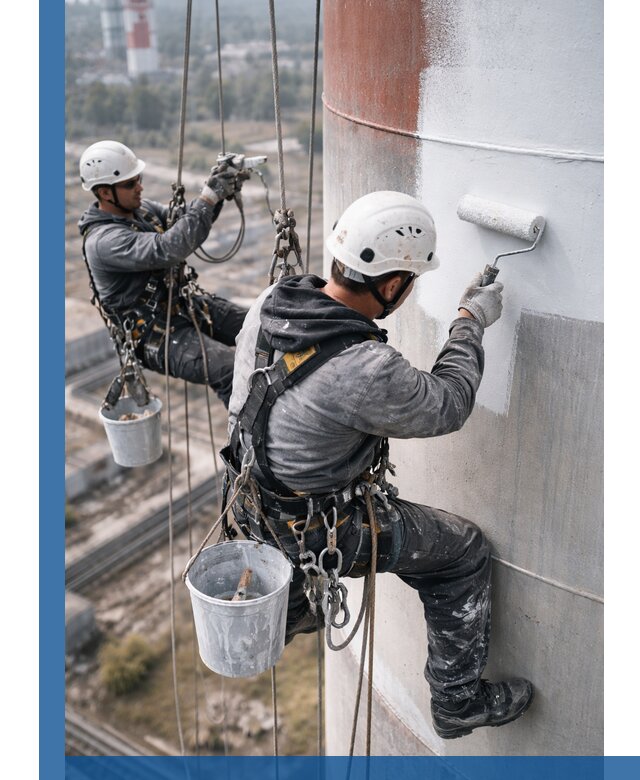 Покраска дымовых труб в Твери: антикоррозийная защита и восстановление