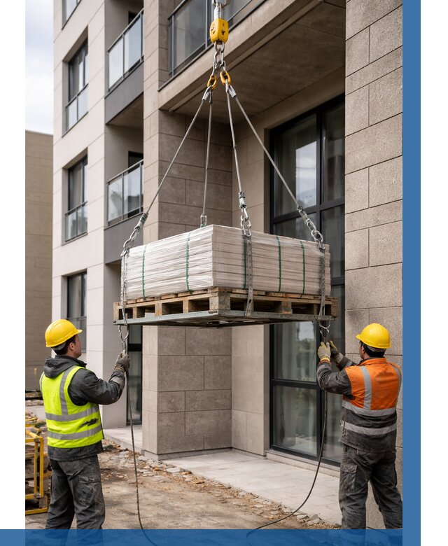 Подъем керамогранита на этаж в Твери от 3805 р. | ВЫСОТНИК-Твр