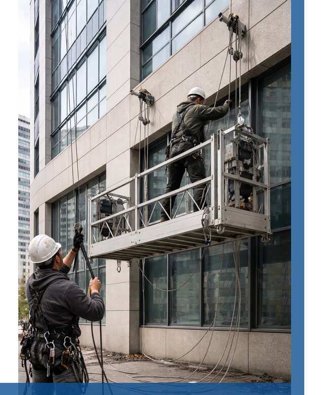 Монтаж и подъем фасадной люльки в Твери от 13044 р. | ВЫСОТНИК-Твр
