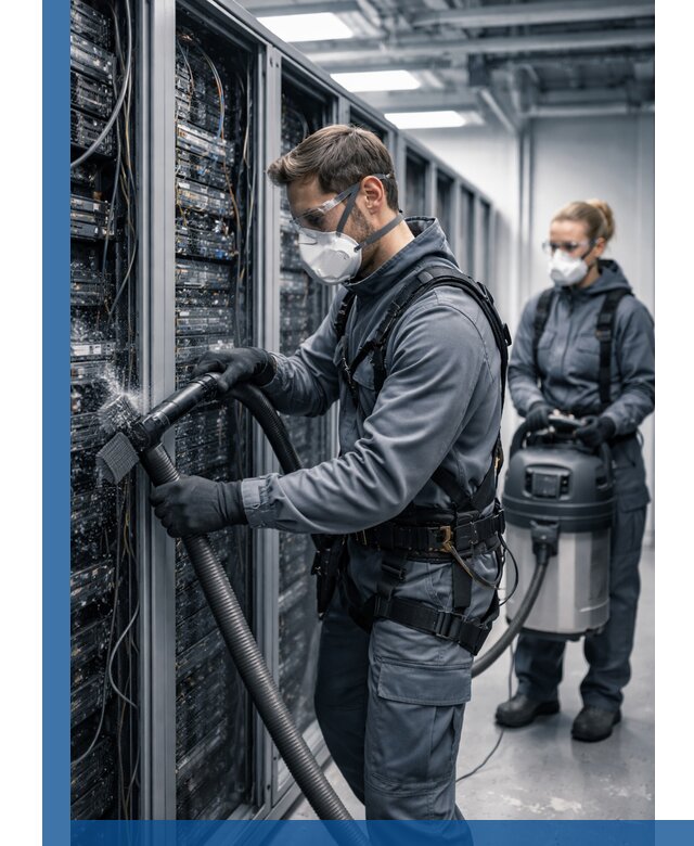 Обеспыливание серверной комнаты в Твери, профессиональная очистка