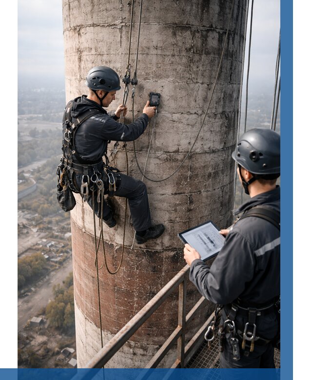 Обследование дымовой трубы в Твери от 8696 р. | ВЫСОТНИК-Твр